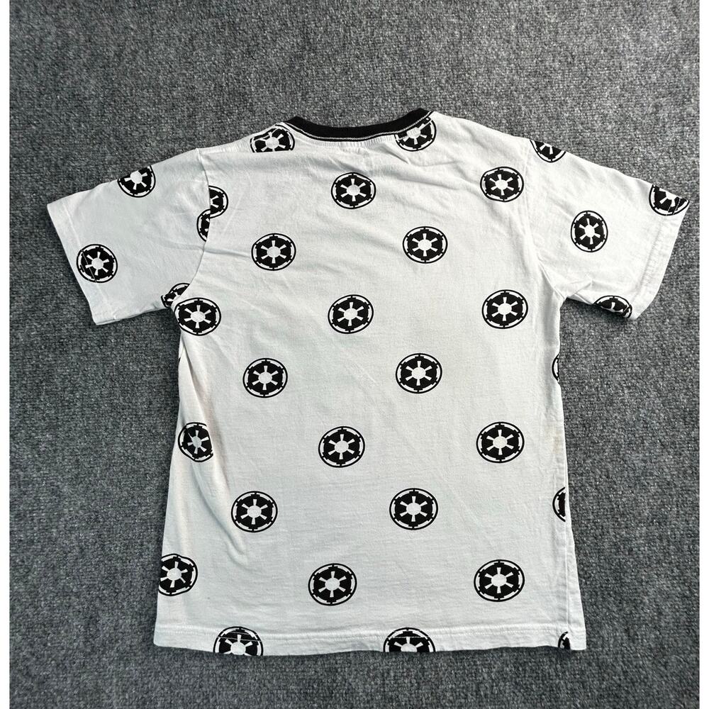 Star Wars Darth Vader Imperial Symbols T-Shirt Youth Medium 10/12 White - Picture 2 of 7